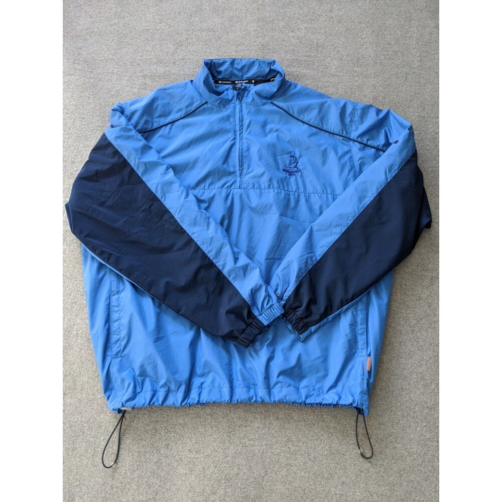 Sunice Windbreaker Jacket Mens Size XL Blue 1/4 Zip Lightweight Golfing